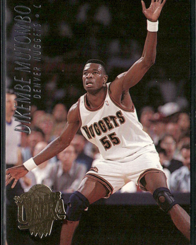 Dikembe Mutombo Player Lot Bundle 10 Basketball Cards DM004 Nuggets Hawks back