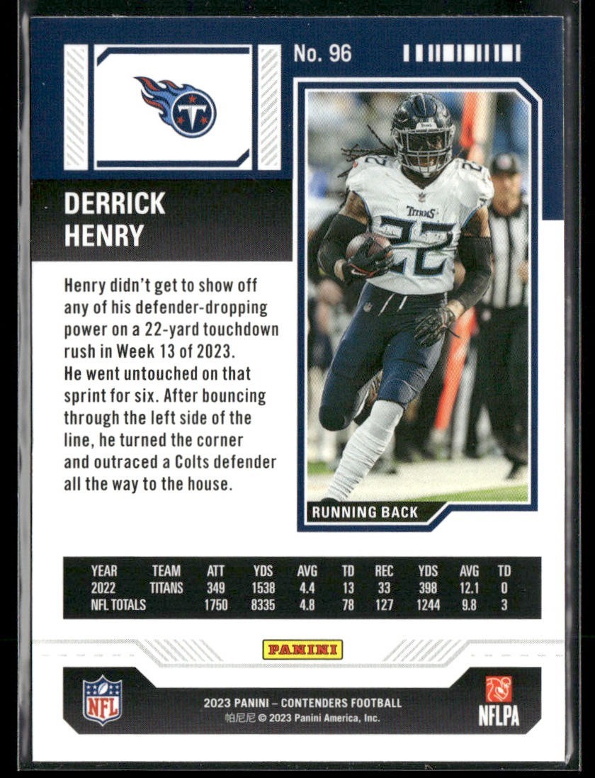 Derrick Henry Player Lot Bundle 10 Football Cards DH003 Titans Ravens back