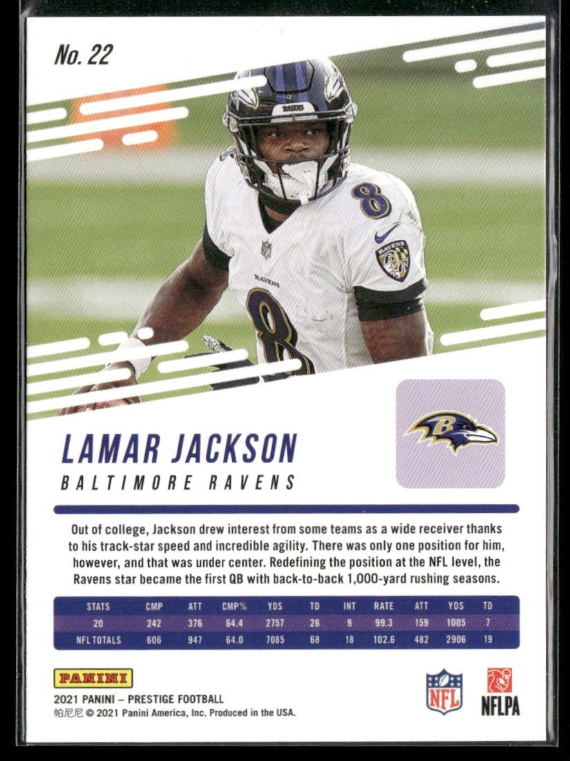 Lamar Jackson Player Lot Bundle 10 Different Football Cards LJ002 Ravens back