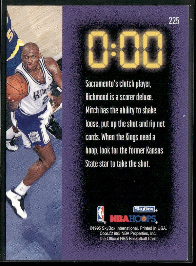 Mitch Richmond Player Lot Bundle 10 Basketball Cards MR002 Kings back