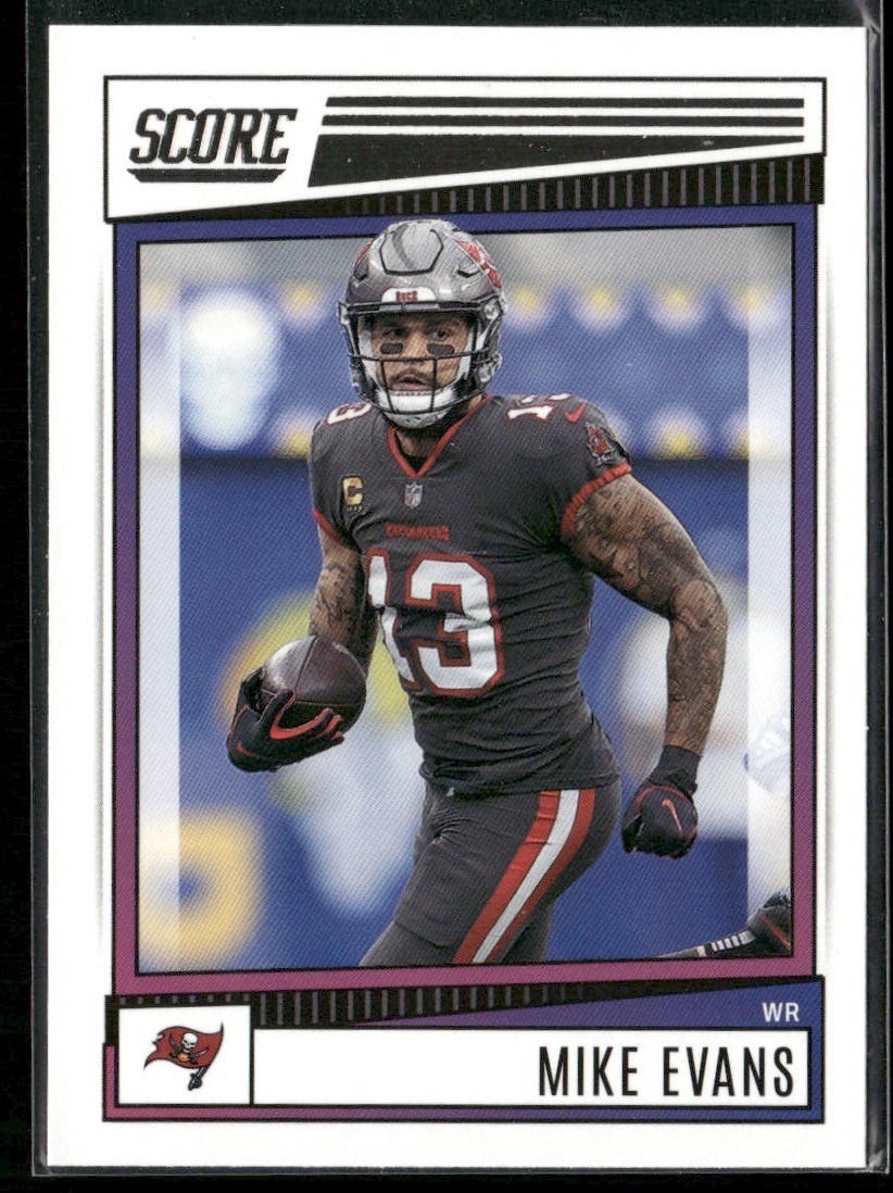 Mike Evans Player Lot Bundle 10 Different Football Cards ME002 Buccaneers back