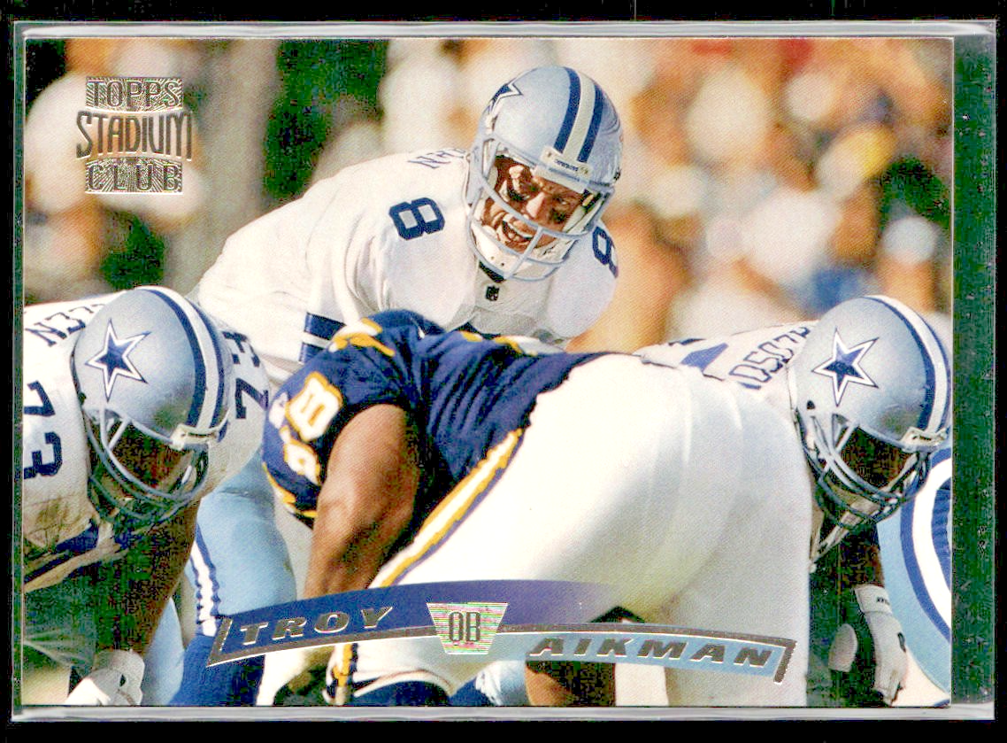 Troy Aikman Player Lot Bundle 10 Different Football Cards TA003 Cowboys front