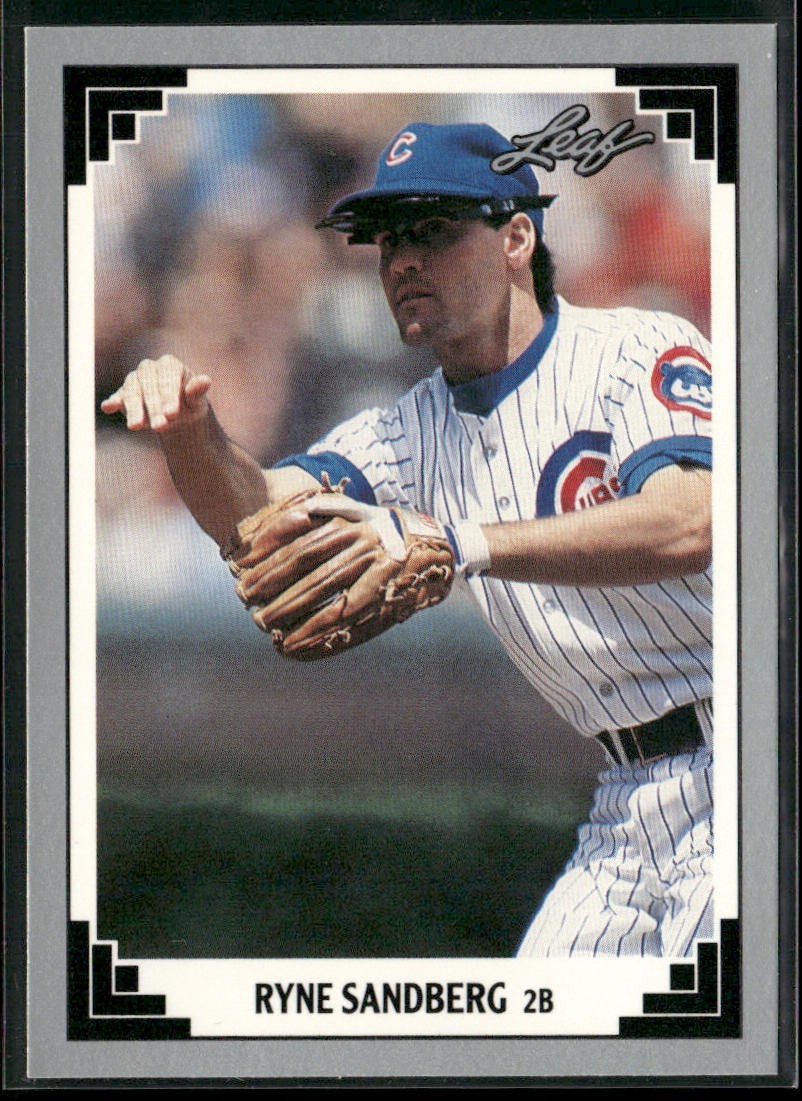 Ryne Sandberg Lot Bundle 10 Different Baseball Cards RS001 Cubs back