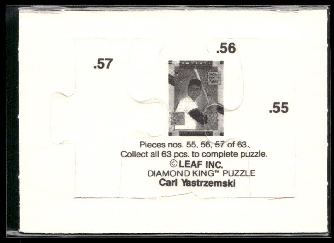 Puzzle Piece Lot Bundle 10 Different Baseball Cards P006 back