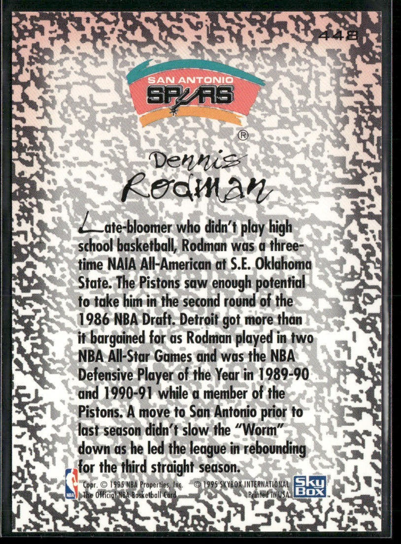 Dennis Rodman Player Lot Bundle 10 Basketball Cards DR001 Spurs Pistons Bulls back