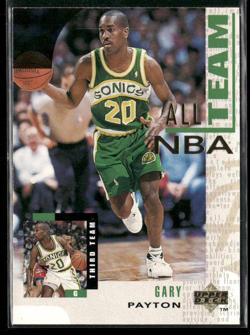 Gary Payton Player Lot Bundle 10 Basketball Cards GP003 Supersonics back