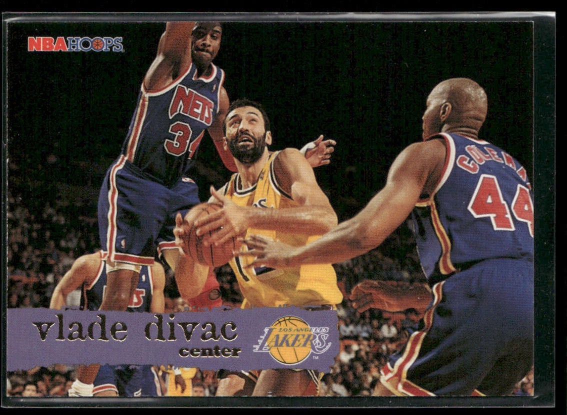 Vlade Divac Player Lot Bundle 10 Basketball Cards VD003 Lakers Hornets back