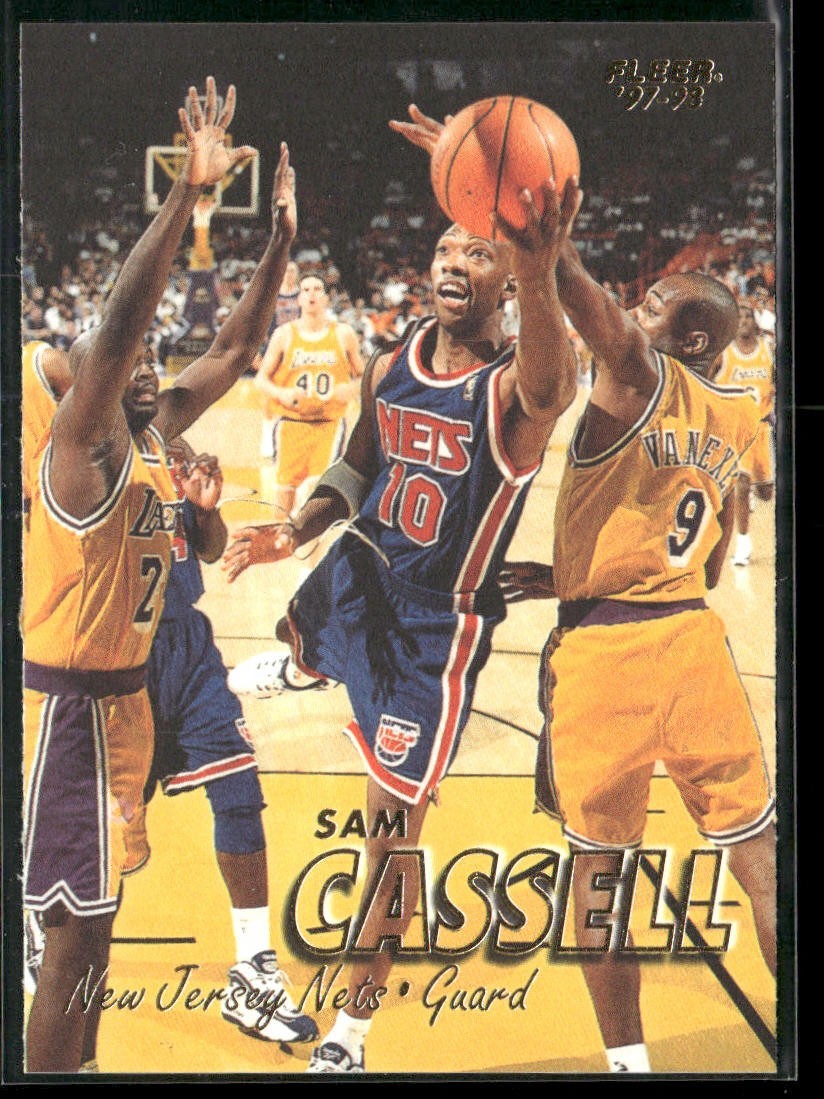 Sam Cassell Player Lot Bundle 10 Basketball Cards SC001 Rockets Nets 1 RC back