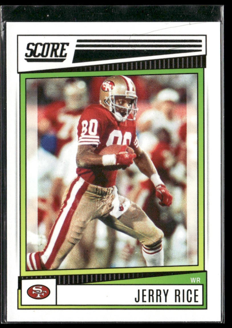 Jerry Rice Player Lot Bundle 10 Different Football Cards JR001 49ers back