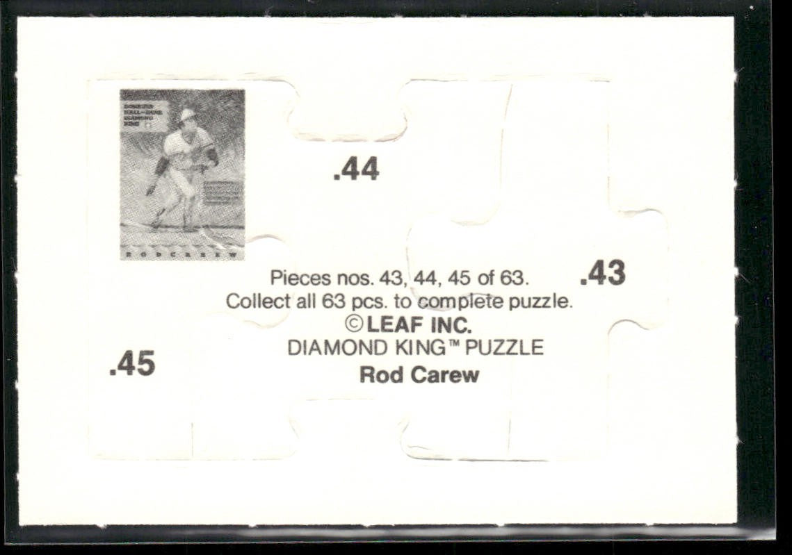 Puzzle Piece Lot Bundle 10 Different Baseball Cards P003 back