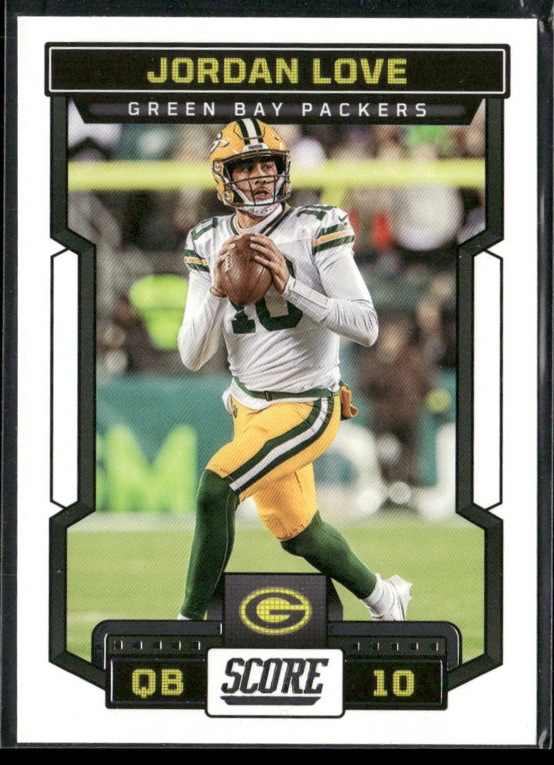 Jordan Love Player Lot Bundle 10 Different Football Cards JL001 Packers back