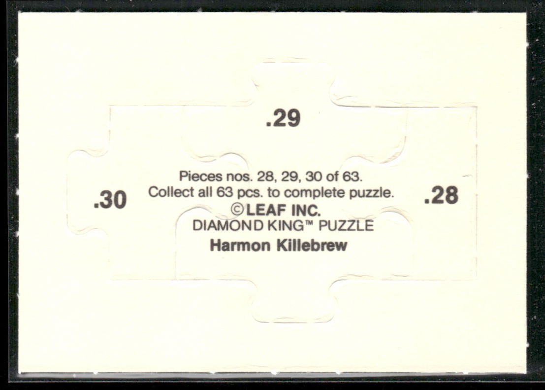 Puzzle Piece Lot Bundle 10 Different Baseball Cards P008 back