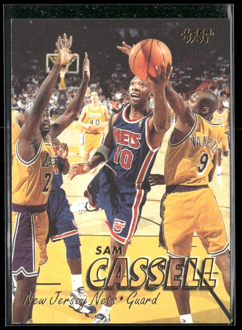 Sam Cassell Player Lot Bundle 10 Basketball Cards SC002 Rockets Nets 1 RC back