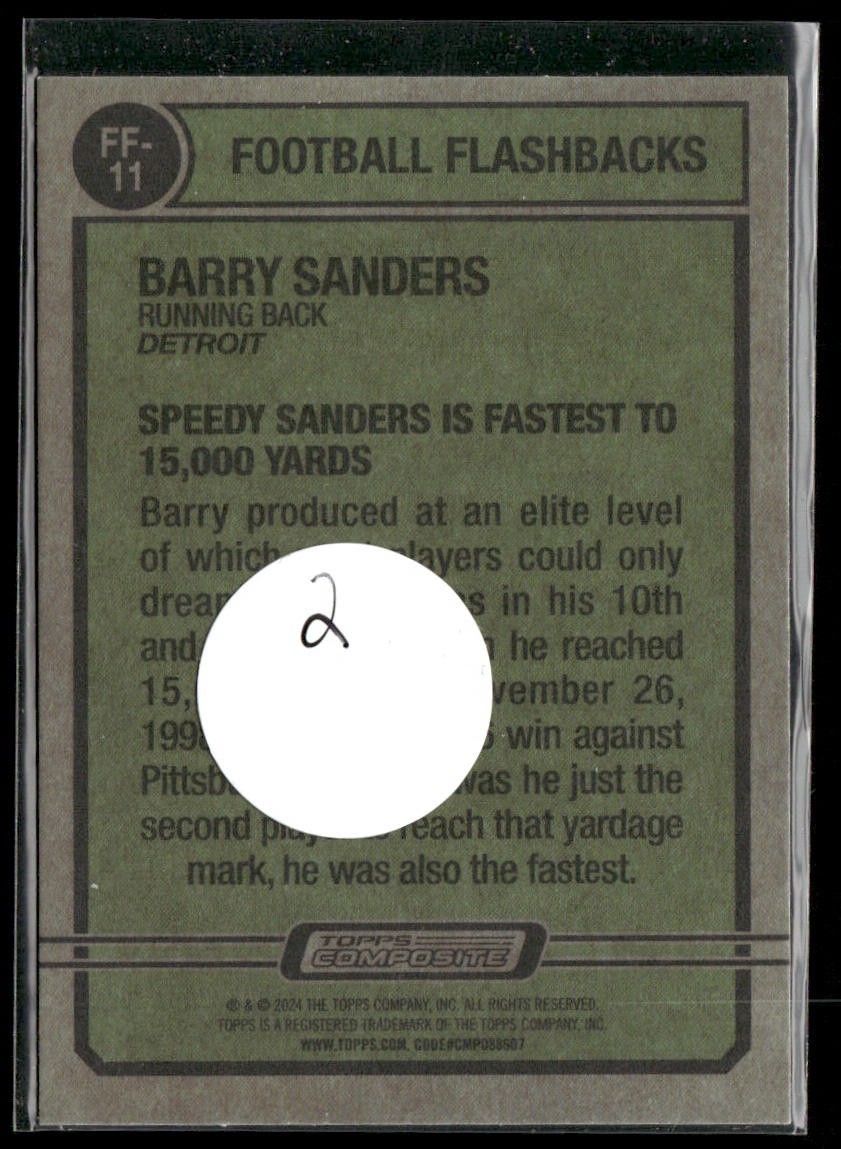 Barry Sanders Player Lot Bundle 10 Different Football Cards BS008 Lions back