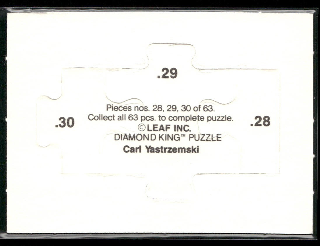 Puzzle Piece Lot Bundle 10 Different Baseball Cards P011 back