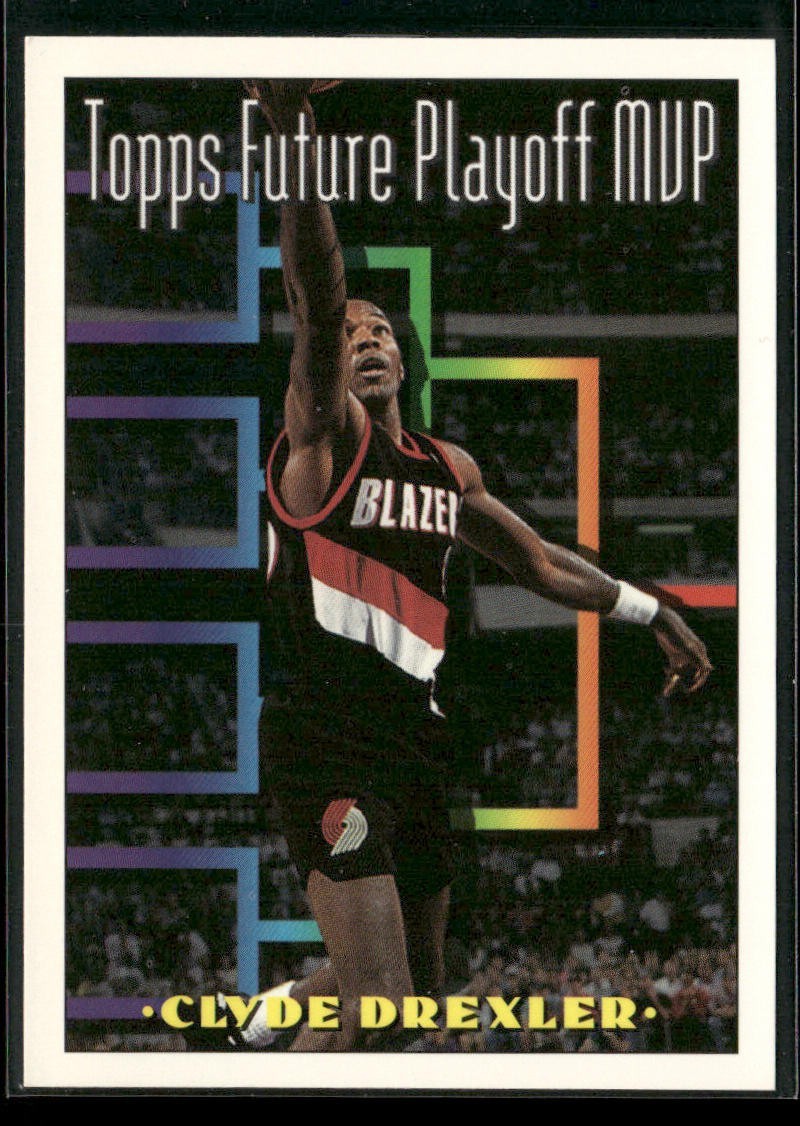 Clyde "The Glide" Drexler Player Lot Bundle 10 Basketball Cards CD003 Portland back