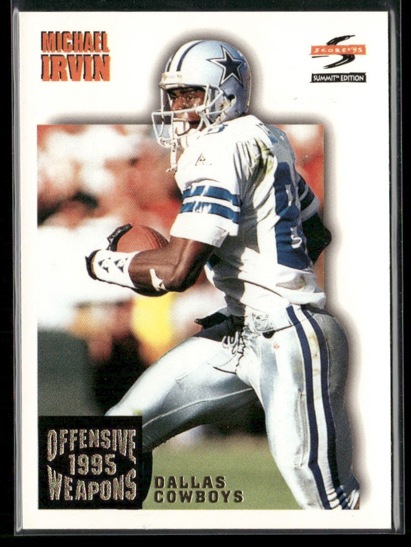 Michael Irvin Player Lot Bundle 10 Different Football Cards MI007 Cowboys back