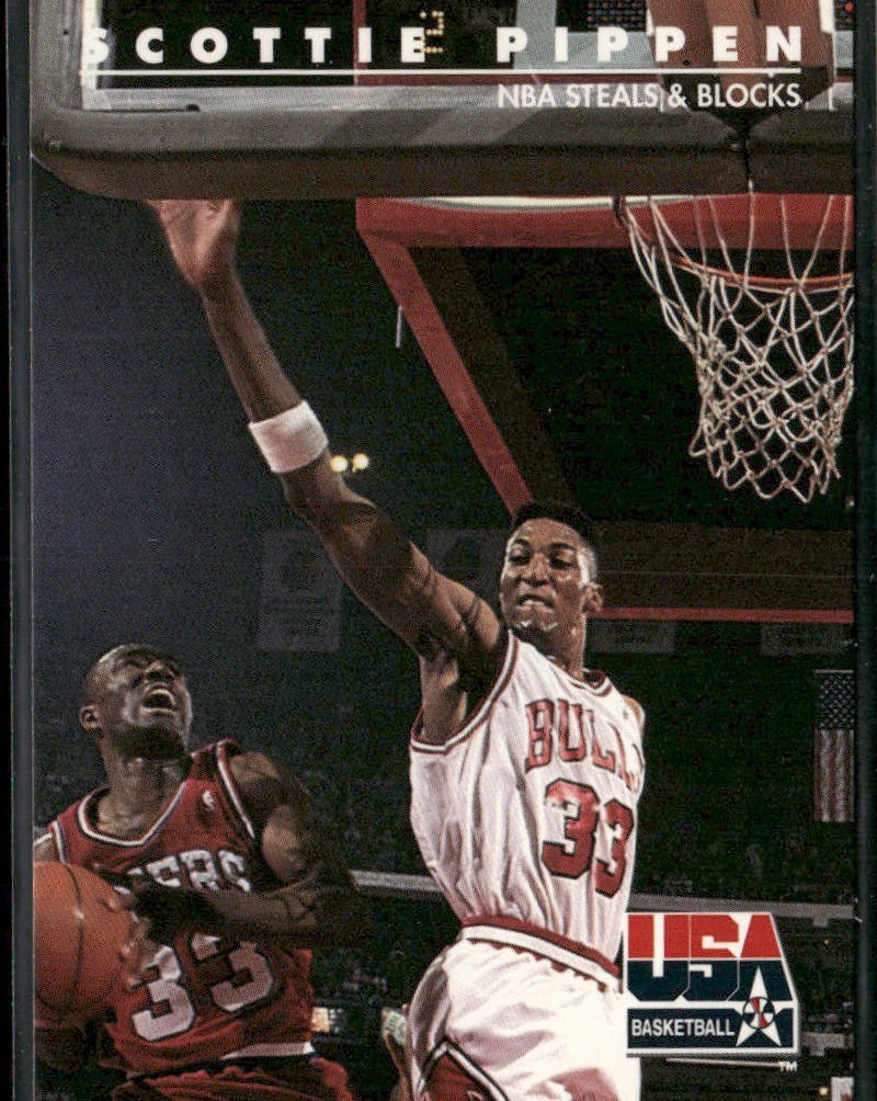 Scottie Pippen Player Lot Bundle 10 Basketball Cards SP005 Chicago Bulls back