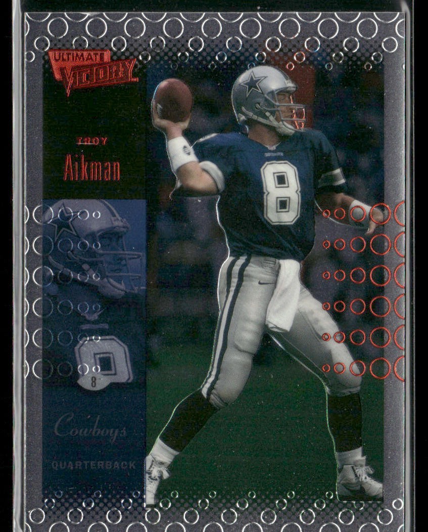 Troy Aikman Player Lot Bundle 10 Different Football Cards TA006 Cowboys back