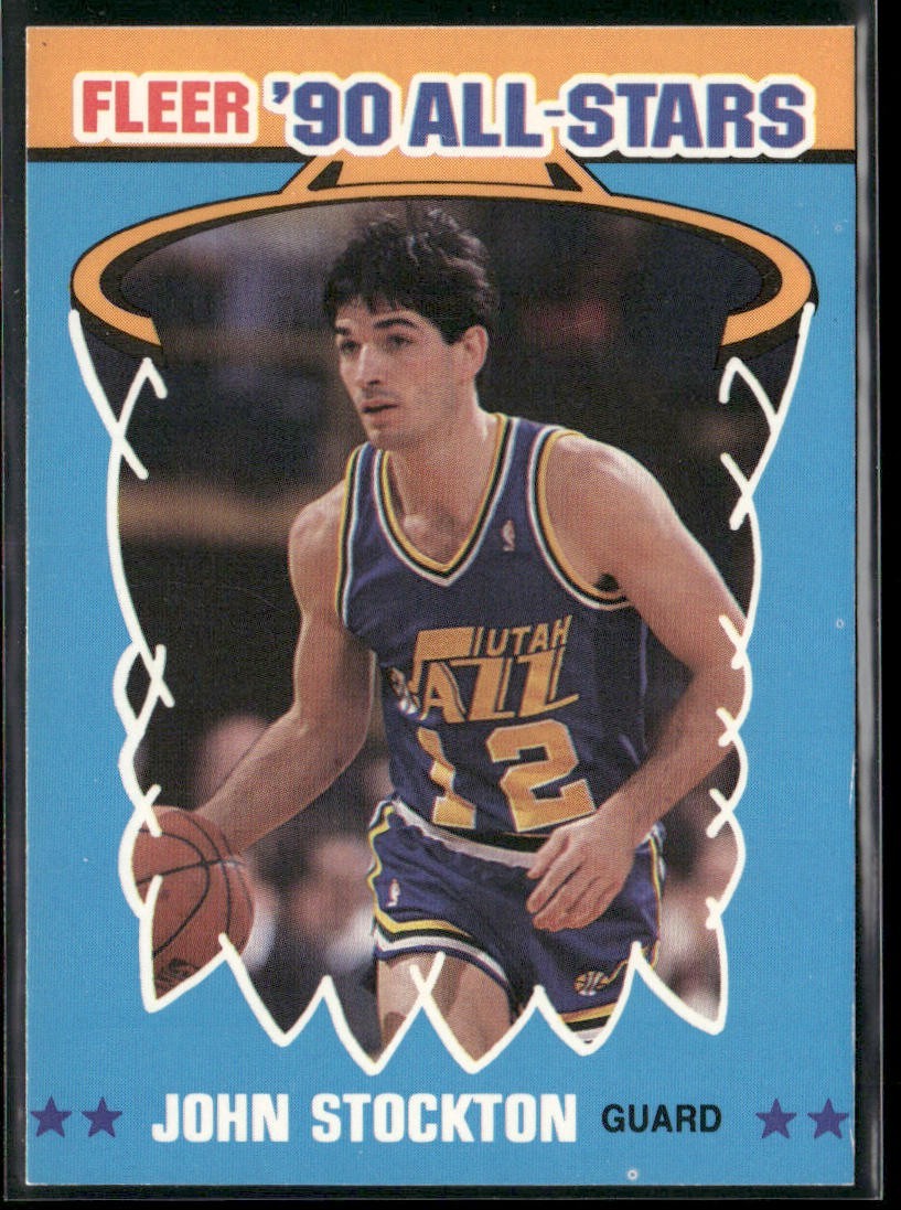 John Stockton Player Lot Bundle 10 Basketball Cards JS002 Utah Jazz front