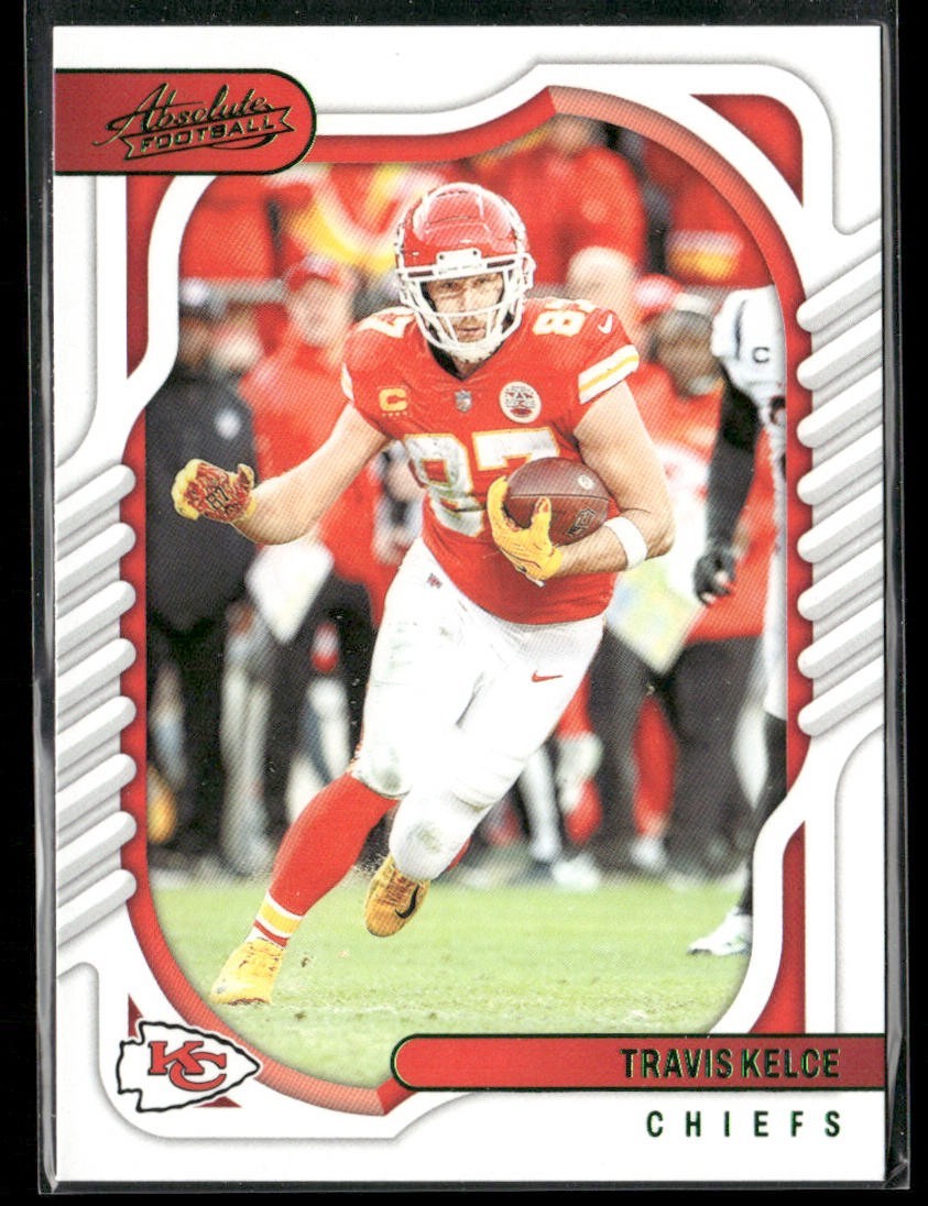 Travis Kelce Player Lot Bundle 10 Different Football Cards TK002 Chiefs back