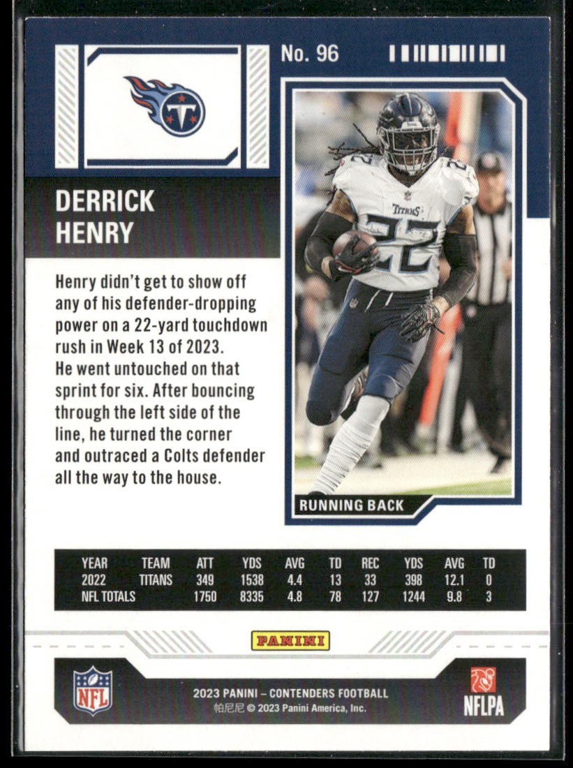 Derrick Henry Player Lot Bundle 10 Different Football Cards DH002 Titans Ravens back