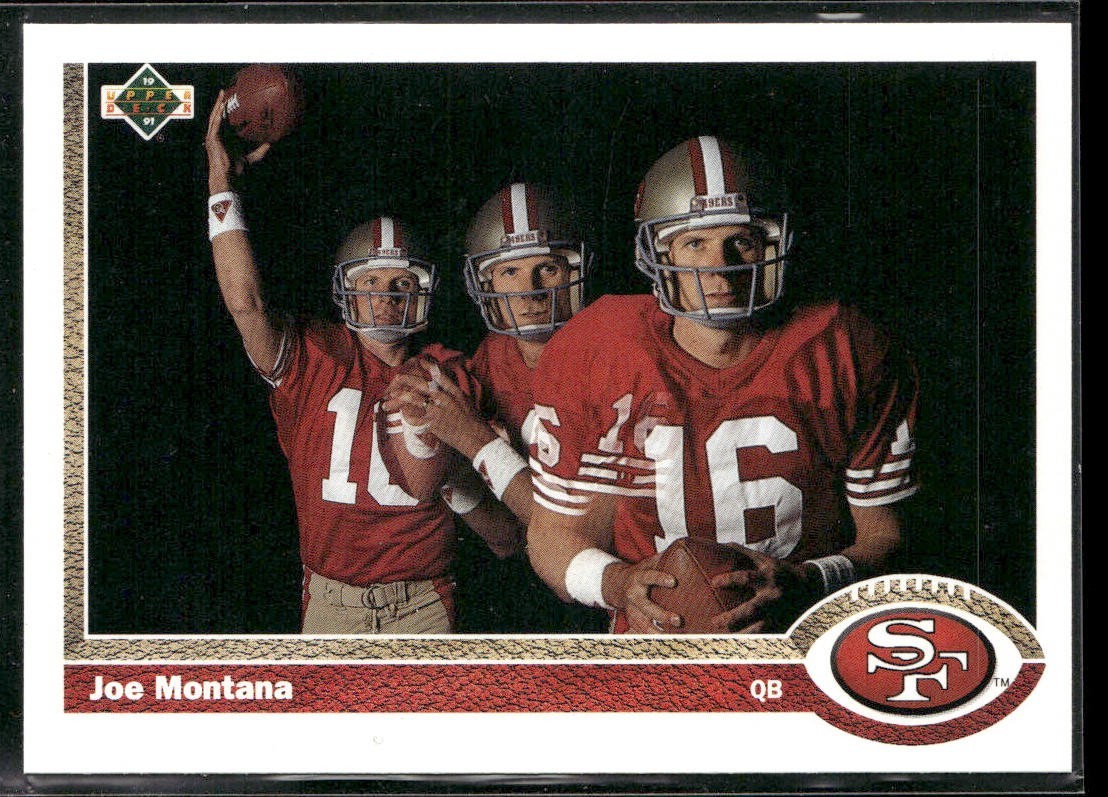 Joe Montana Player Lot Bundle 10 Different Football Cards JM006 49ers Chiefs back