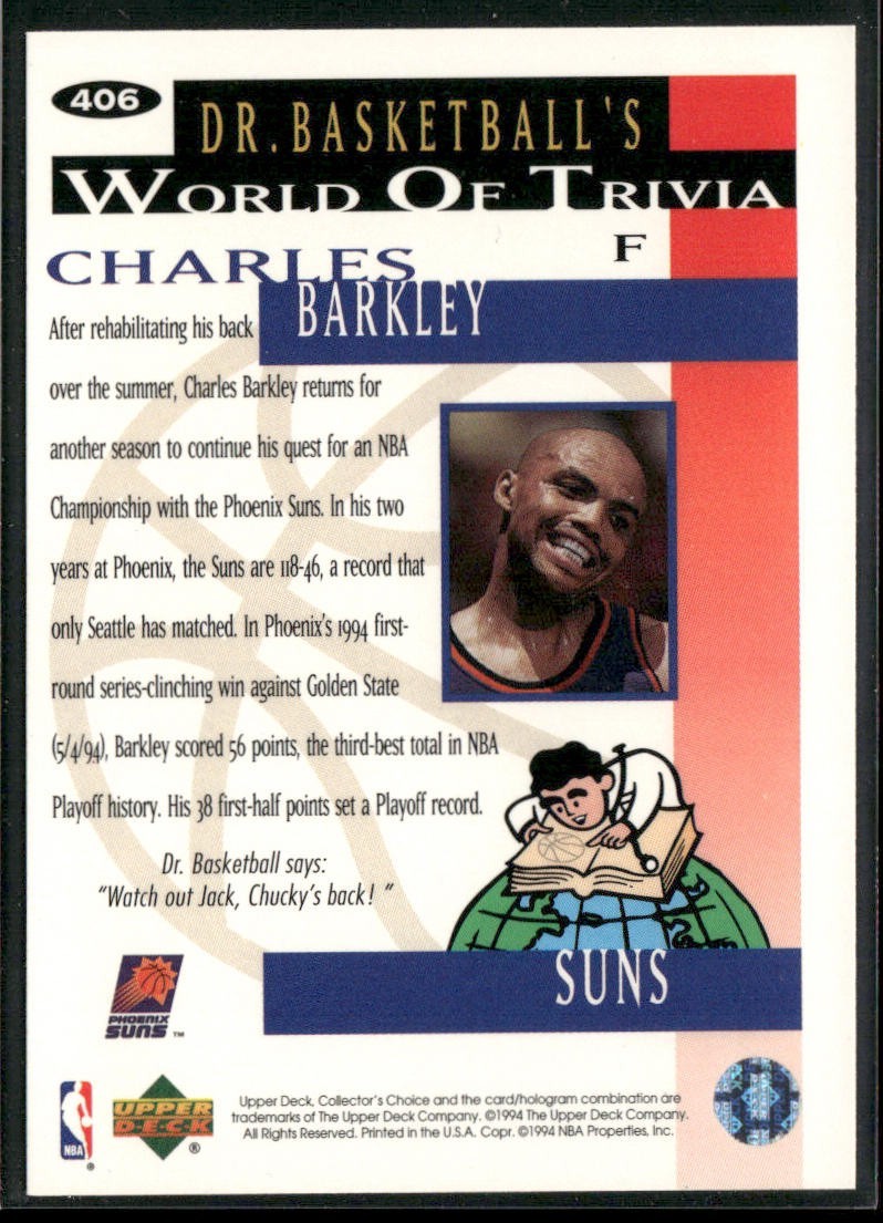 "Sir" Charles Barkley Player Lot Bundle 10 Basketball Cards CB003 Suns Sixers back