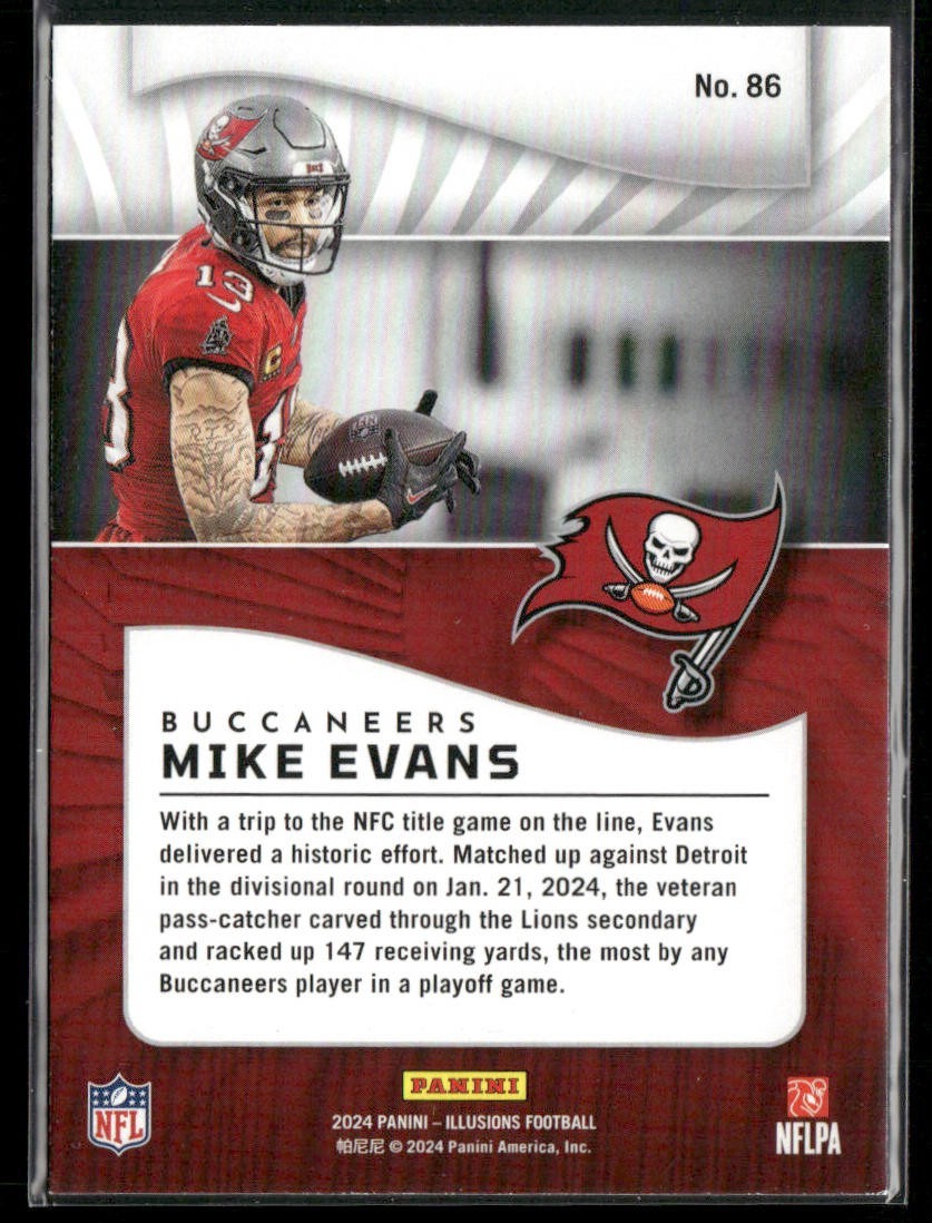 Mike Evans Player Lot Bundle 10 Different Football Cards ME003 Buccaneers back