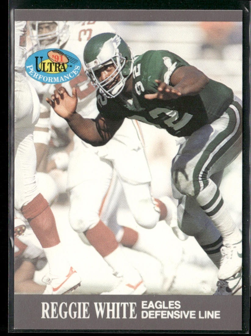 Reggie White Player Lot Bundle 10 Different Football Cards RW003 Eagles Packers back