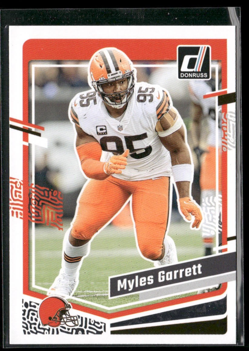 Myles Garrett Player Lot Bundle 10 Different Football Cards MG001 Browns back