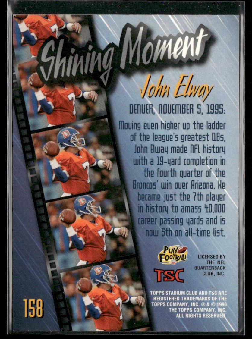 John Elway Player Lot Bundle 10 Different Football Cards JE003 Broncos back