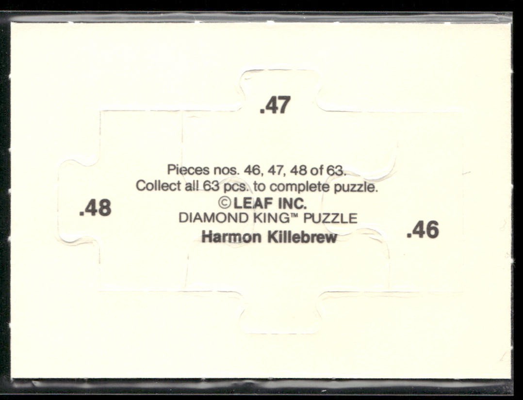 Puzzle Piece Lot Bundle 10 Different Baseball Cards P015 back