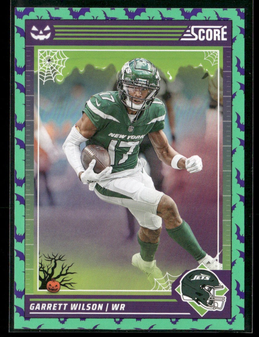 Garrett Wilson Player Lot Bundle 10 Different Football Cards GW002 Jets 4 RC back