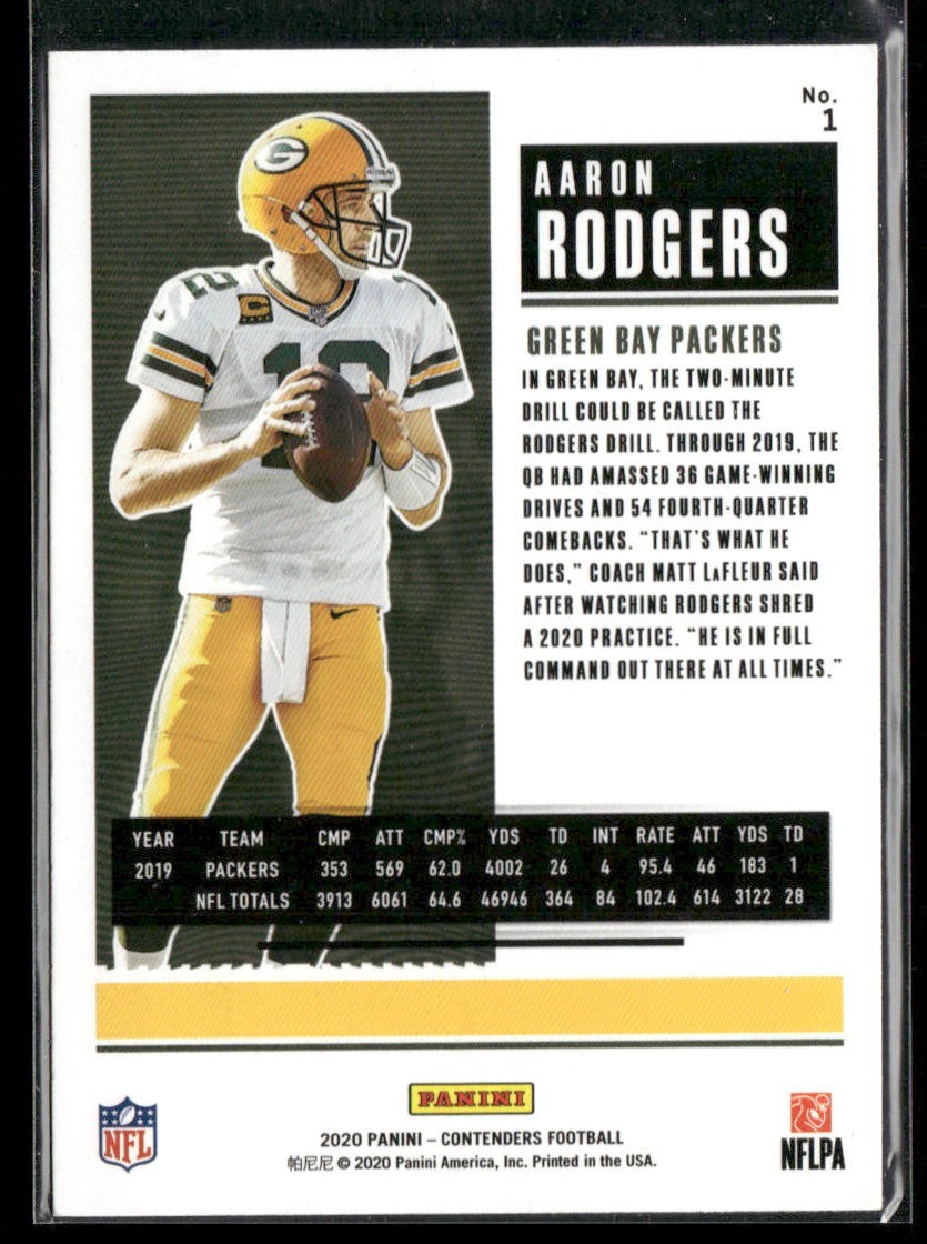 Aaron Rodgers Player Lot Bundle 10 Different Football Cards AR001 Packers Jets back