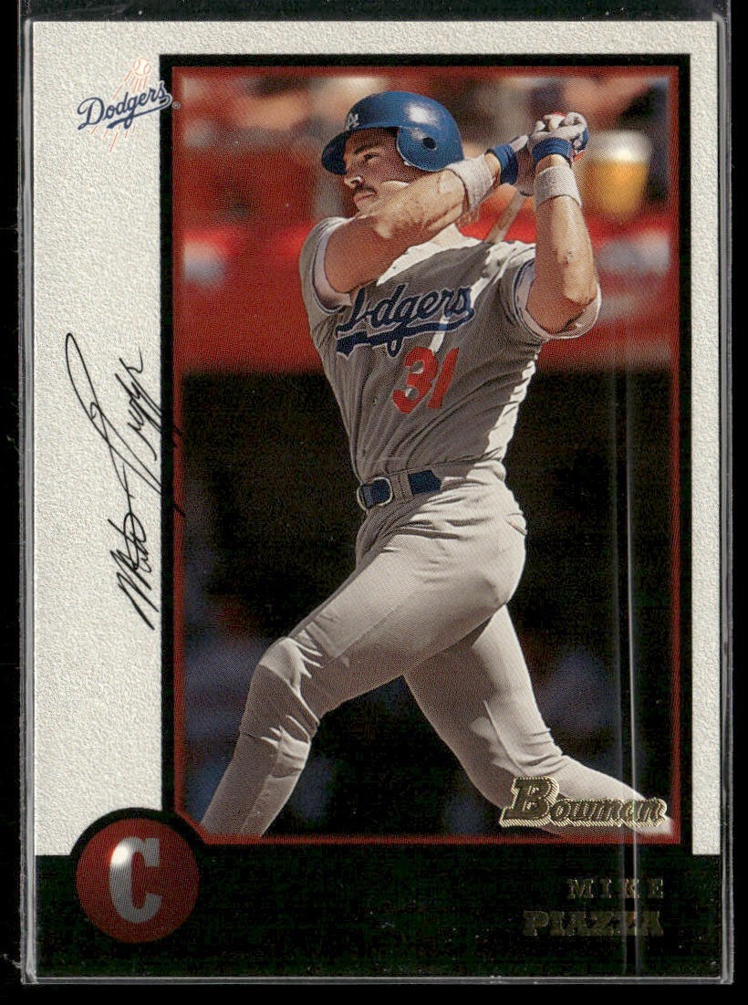 Mike Piazza Player Lot Bundle 10 Different Baseball Cards MP002 Dodgers Mets back