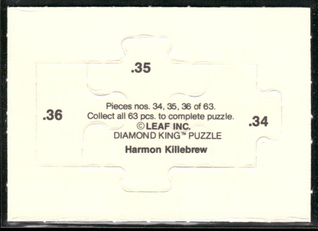 Puzzle Piece Lot Bundle 10 Different Baseball Cards P008 back