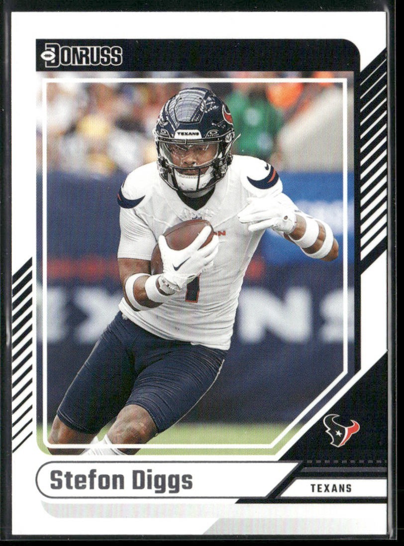 Stefon Diggs Player Lot Bundle 10 Different Football Cards SD001 Bills Vikings back