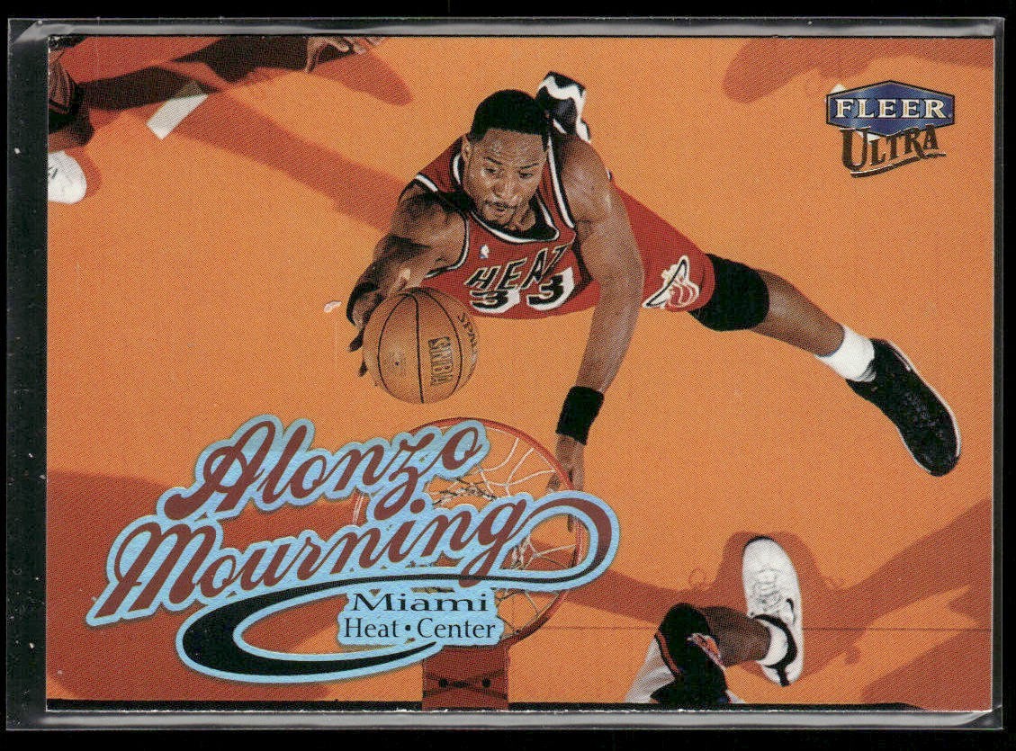Alonzo Mourning Player Lot Bundle 10 Different Basketball Cards AM005 Heat front