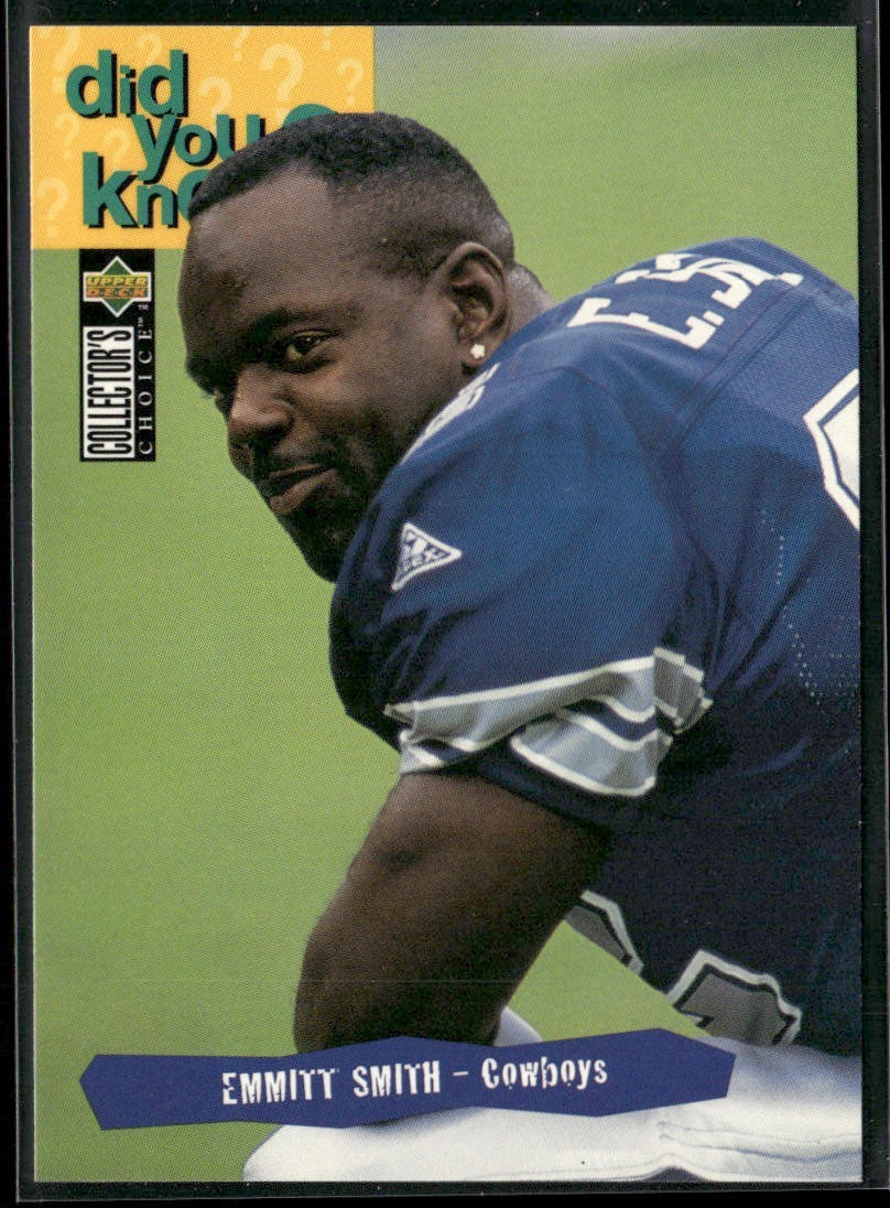 Emmitt Smith Player Lot Bundle 10 Different Football Cards ES002 Cowboys back