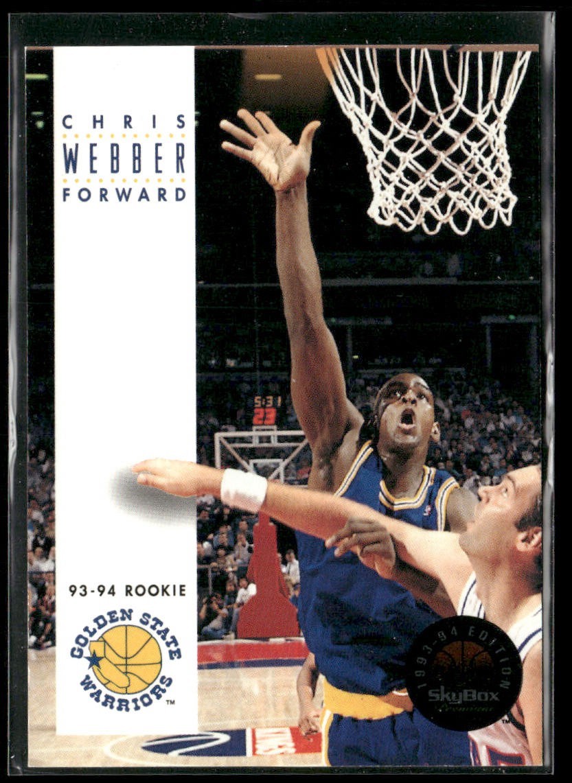 Chris Webber Player Lot Bundle 10 Basketball Cards CW004 Warriors 2 RC back