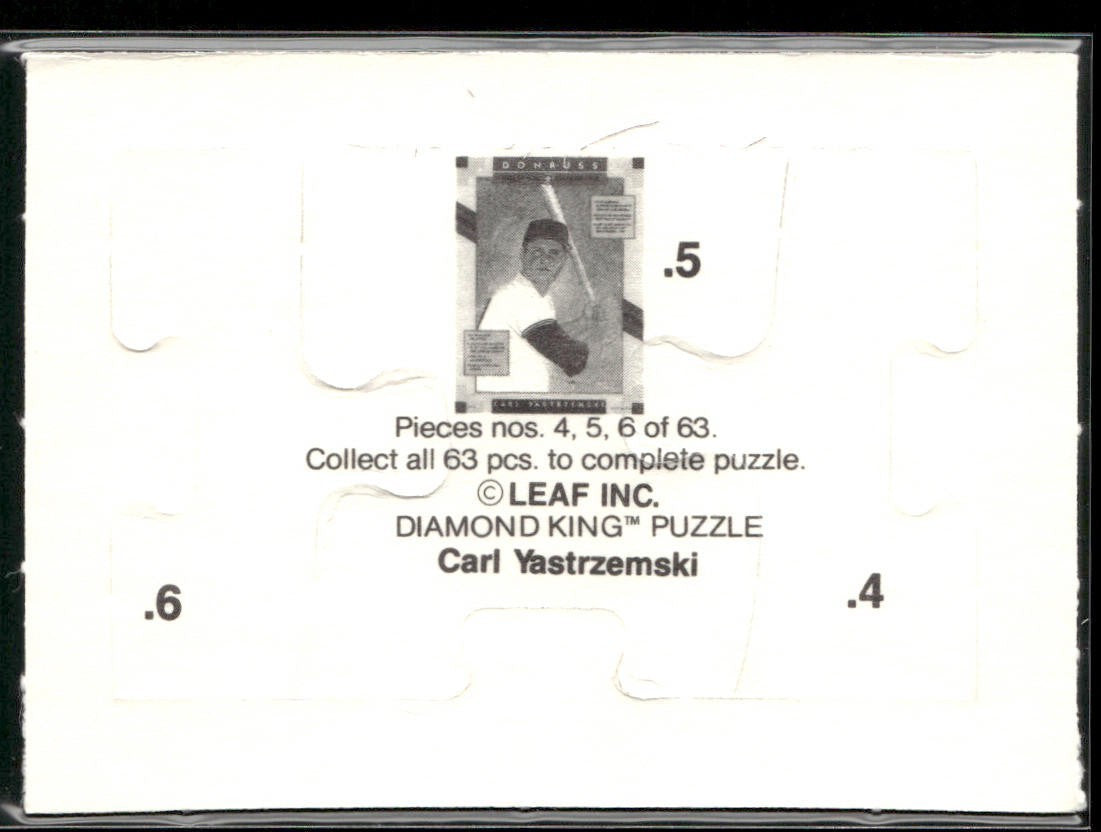 Puzzle Piece Lot Bundle 10 Different Baseball Cards P014 back
