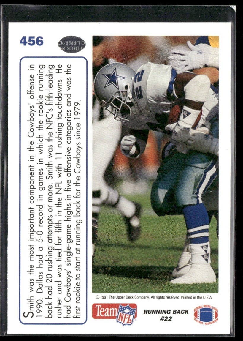 Emmitt Smith Player Lot Bundle 10 Different Football Cards ES001 Cowboys 1 RC back