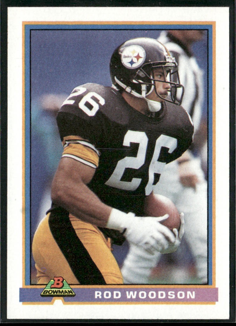Rod Woodson Player Lot Bundle 10 Different Football Cards RW001 Steelers back