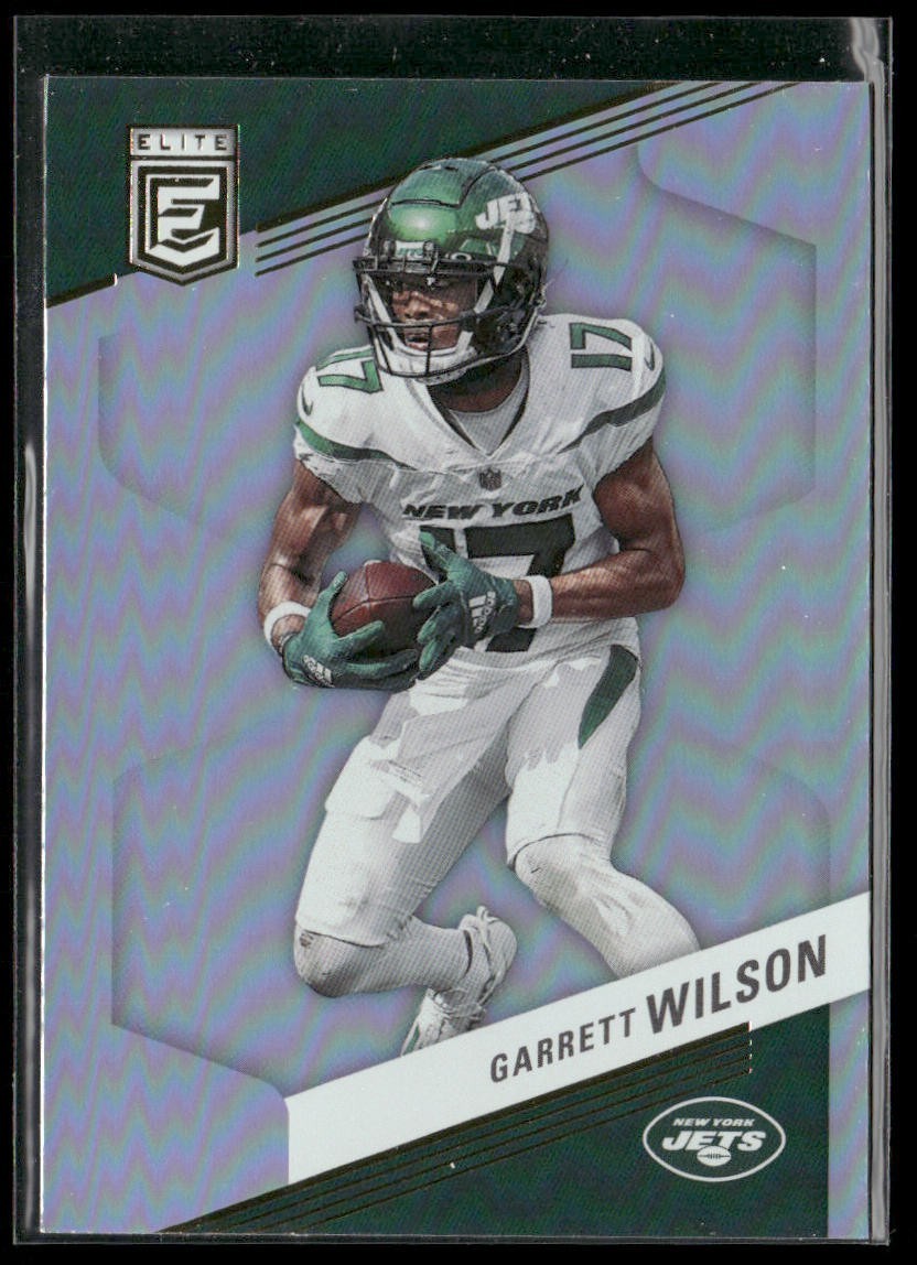 Garrett Wilson Player Lot Bundle 10 Different Football Cards GW001 Jets 1 RC back