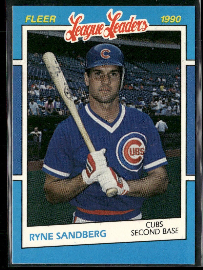 Ryne Sandberg Lot Bundle 10 Different Baseball Cards RS001 Cubs back