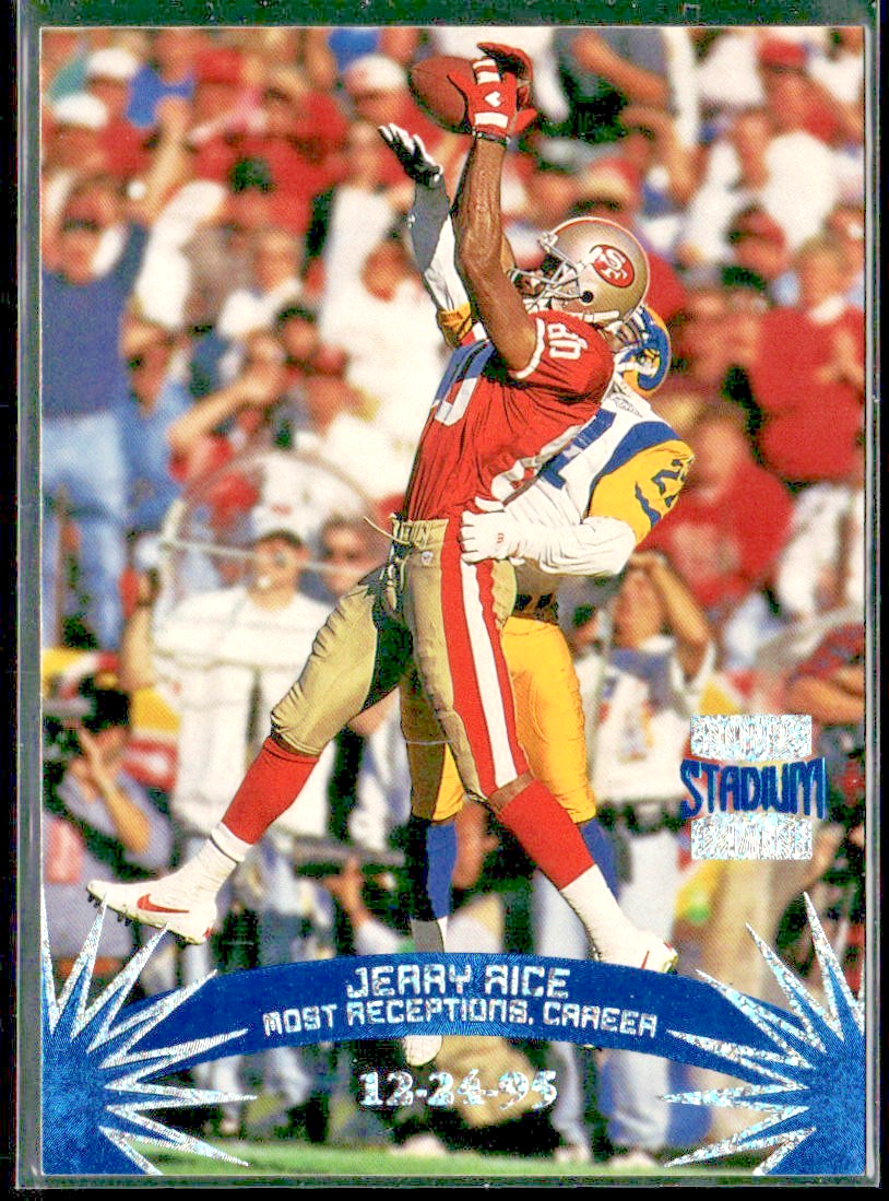 Jerry Rice Player Lot Bundle 10 Different Football Cards JR007 49ers front