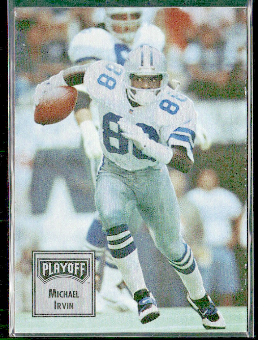 Michael Irvin Player Lot Bundle 10 Different Football Cards MI007 Cowboys front