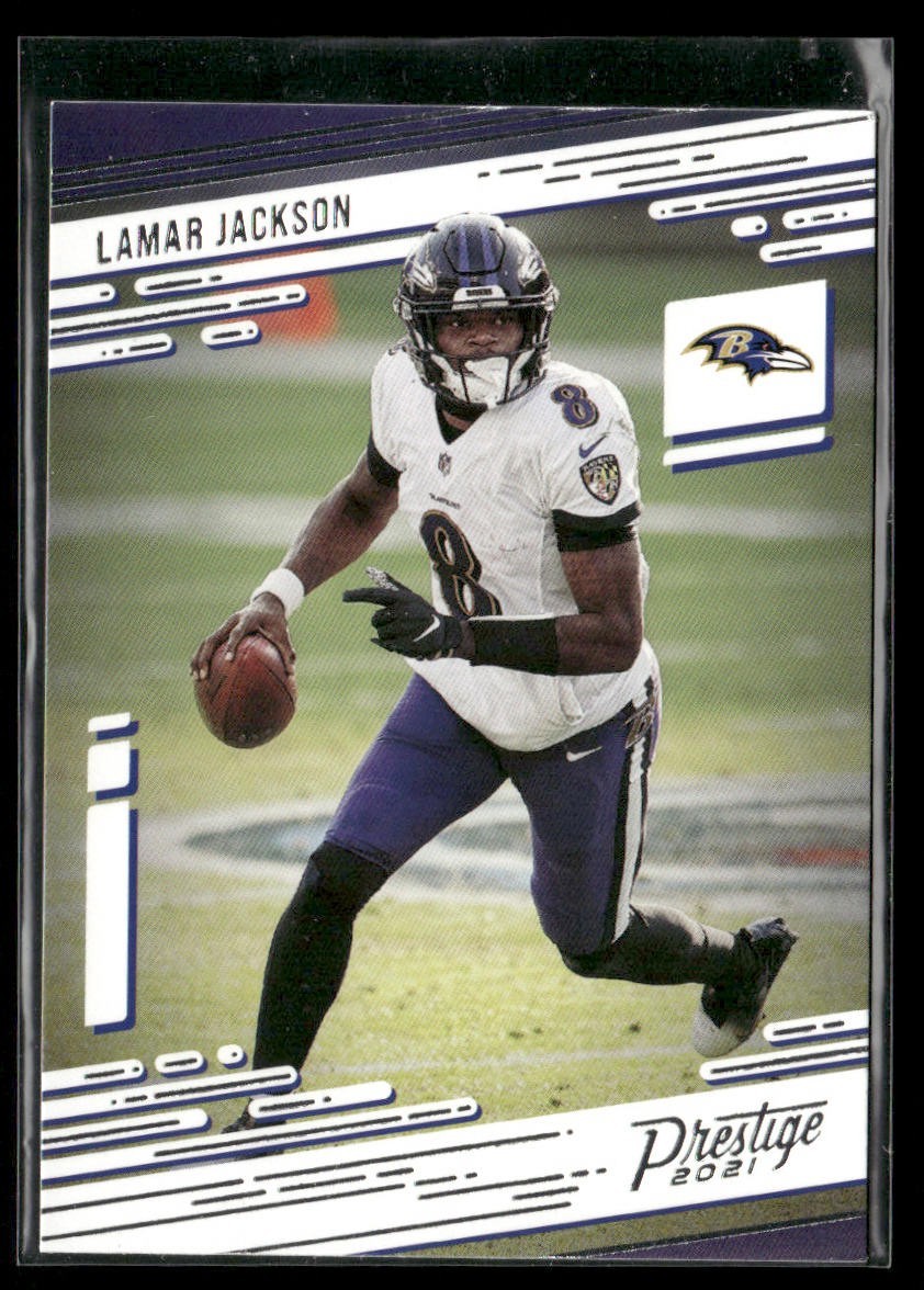 Lamar Jackson Player Lot Bundle 10 Different Football Cards LJ003 Ravens 1 RC back