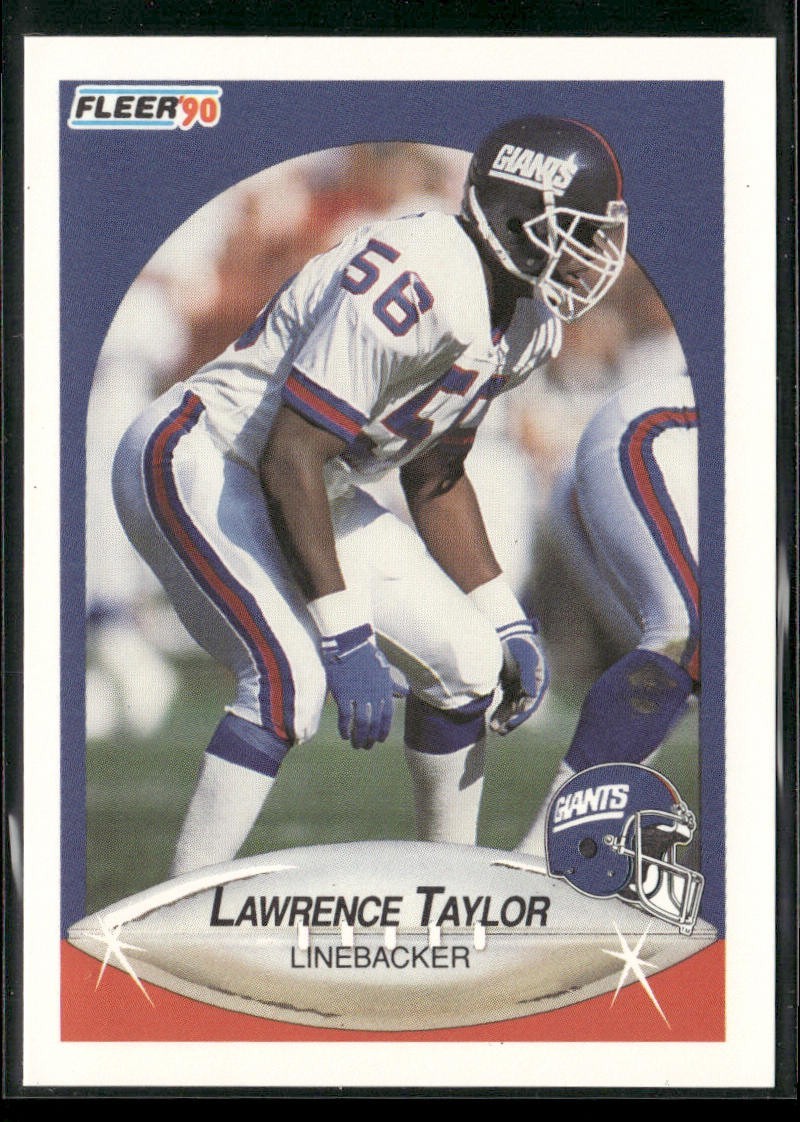 Lawrence Taylor Player Lot Bundle 10 Different Football Cards LT004 Giants back